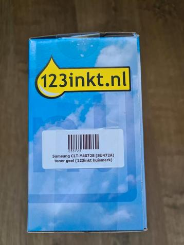 Toner geel Samsung CLT-Y4072S (SU472A) 123inkt huismerk beschikbaar voor biedingen