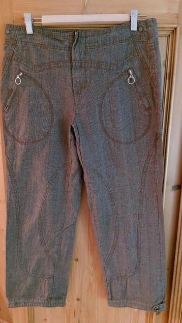 Lange bruine geruite broek van Steps in de maat 40. beschikbaar voor biedingen