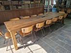 Prachtige 14 persoons eethoek boerentafel 360 + 14 stoelen, Huis en Inrichting, Ophalen, Gebruikt, 200 cm of meer, 50 tot 100 cm