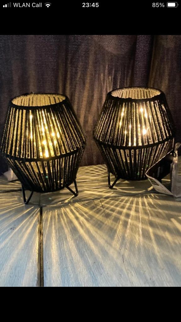 TWEE Super Sfeervolle Tafellampjes - Duurzaam Papier - Nieuw, Huis en Inrichting, Lampen | Tafellampen, Zo goed als nieuw, Minder dan 50 cm