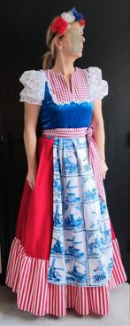 Carnaval delfs blauwe jurk maat M., Maat 38/40 (M), Kleding, Oranje of Koningsdag, Ophalen of Verzenden