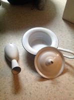 Ondersteek en plasfles, Antiek en Kunst, Antiek | Emaille, Ophalen of Verzenden