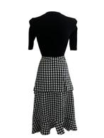 Maje jurk zwart wit S, Kleding | Dames, Jurken, Zwart, Ophalen of Verzenden, Zo goed als nieuw, Maat 36 (S)