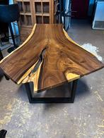 Boomstam tafel - 100x160x75H, Huis en Inrichting, Tafels | Eettafels, 1025xe, Zo goed als nieuw, Re, Rechthoekig