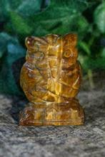 Kristallen Tijgeroog Uil (nr. 03), Verzamelen, Mineralen en Fossielen, Ophalen of Verzenden, Mineraal