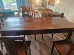 antieke eetkamer tafel met 6 stoelen, Huis en Inrichting, Complete eetkamers, Ophalen, Gebruikt