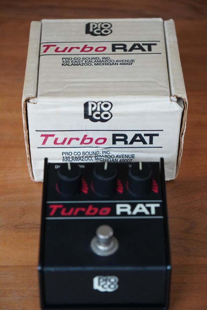 ≥ Vintage Proco Turbo Rat 1990 LM308 Distortion Fuzz — Effecten