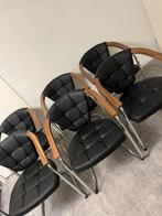 Stoelen (6) zwart, Huis en Inrichting, Ophalen of Verzenden, Zo goed als nieuw, Zwart, Vijf, Zes of meer stoelen