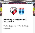 4 tickets fc utrecht - pec, Losse kaart, Drie personen of meer, Februari