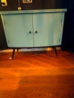 Retro kast in Eucalyptusgroen - Gerestaureerd, Ophalen of Verzenden