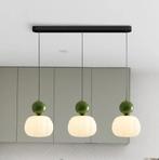 Nieuwe Hanglamp – Groen Art-Deco (3 lampen), Ophalen of Verzenden, Nieuw, Metaal