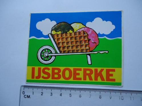 sticker IJSBOERKE IJS belgie wielrennen wielersport retro, Verzamelen, Stickers, Verzenden