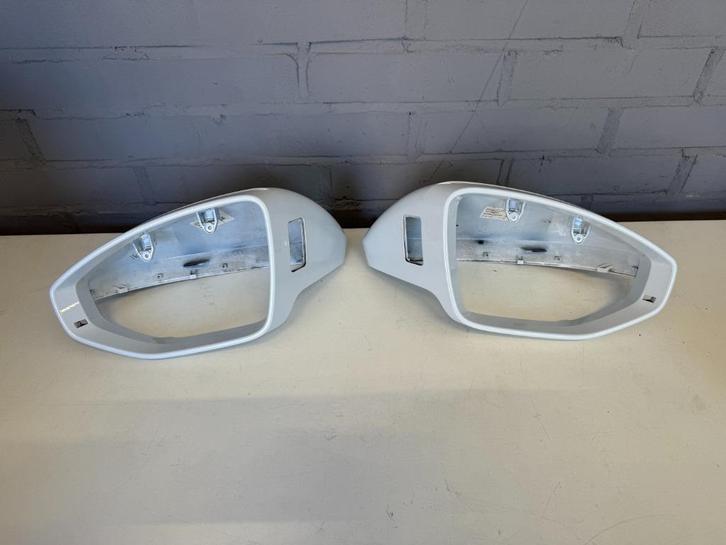Spiegelkappen wit Audi A6 A7 A8 RS6 RS7 origineel Audi, Auto-onderdelen, Spiegels, Audi, Gebruikt, Ophalen of Verzenden