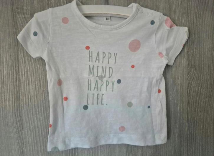 T-shirt baby Maat 62 - Zo Goed Als Nieuw!, Kinderen en Baby's, Babykleding | Maat 62, Zo goed als nieuw, Jongetje of Meisje, Shirtje of Longsleeve