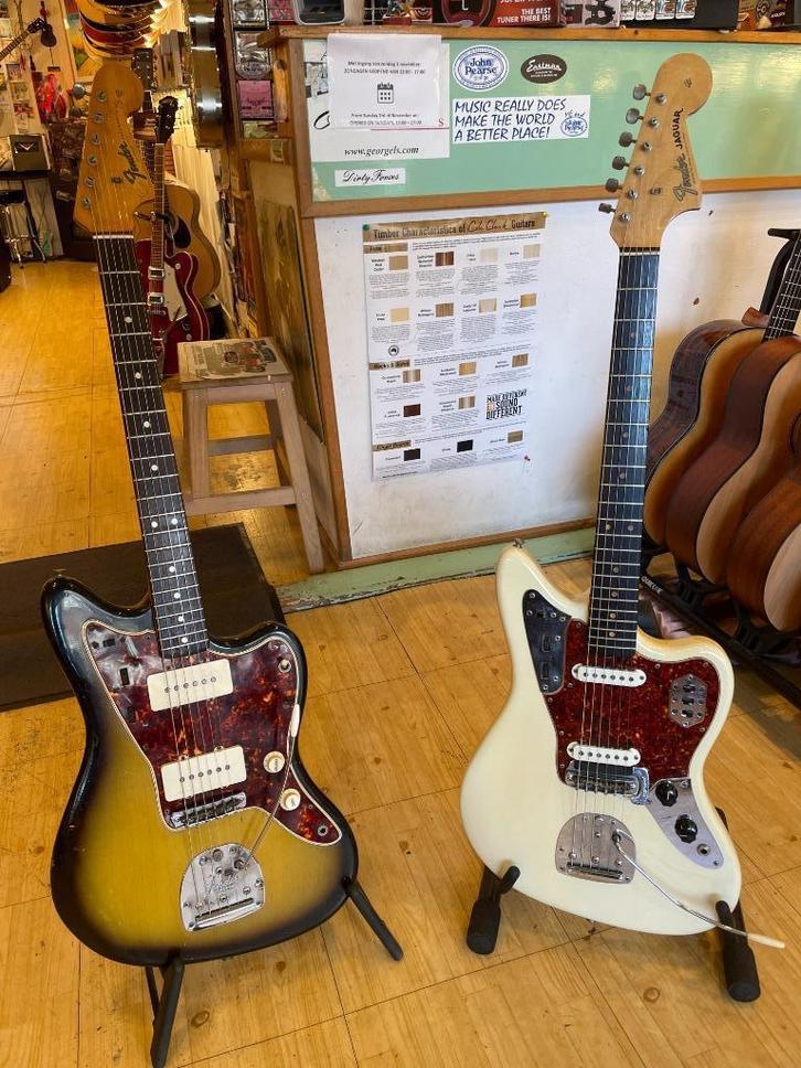 1963 Fender Jaguar & 1965 Fender Jazzmaster ALL ORIGINAL, Muziek en Instrumenten, Snaarinstrumenten | Gitaren | Elektrisch, Gebruikt