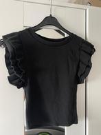 Zara zwarte top met ruches maat S (als nieuw), Kleding | Dames, T-shirts, Zara, Ophalen of Verzenden, Zo goed als nieuw, Maat 36 (S)