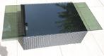 Rookglas plaat, tafelblad voor tuin/salontafel, 50 tot 100 cm, Glas, 100 tot 150 cm, Tafelblad