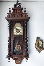 grote antieke regulator paardjes wand klok wrs Gustav Becker, Ophalen