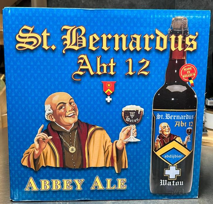 12 x 750 mL EXTRA GERIJPT! St. Bernardus Abt 12  uit kelder, Verzamelen, Biermerken, Zo goed als nieuw, Flesje(s), Overige merken