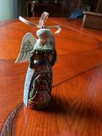 SCHATTIGE IN NIEUWSTAAT JIM SHORE KERSTENGEL BEELDJE, Ophalen of Verzenden, Zo goed als nieuw