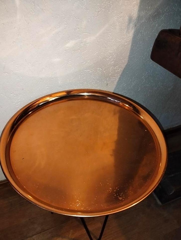 Mooi groot rose goudkleurig dienblad, Huis en Inrichting, Woonaccessoires | Dienbladen, Zo goed als nieuw, Ophalen of Verzenden