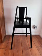 Zwarte houten kinderstoel met gordel, Ophalen, Gebruikt, Overige typen, Gordel(s)