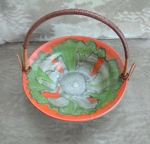 antieke gave hengsel schaal oranje groen grijs ca 1930 nr.2, Verzamelen, Overige Verzamelen, Ophalen of Verzenden