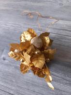 Goudkleurige kerst decoratie, Diversen, Kerst, Ophalen of Verzenden, Zo goed als nieuw
