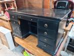 Vintage Bureau met Lades zwart gelakt leuk klein, Ophalen, Gebruikt, Bureau