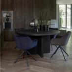 NIEUWE Eettafel Riviera Maison Sherwood Dia150 Black -55%!, Info@rivieramaison.nl, 150 tot 200 cm, Nieuw, Ophalen of Verzenden