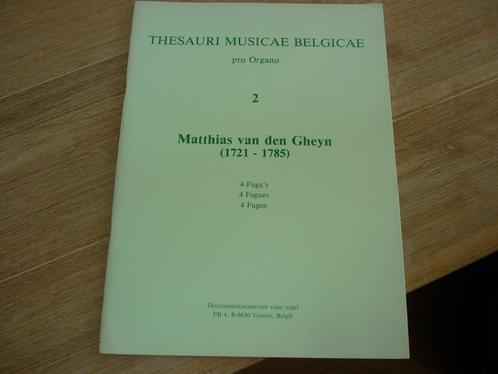 Matthias vd. Gheyn - Thesauri Musicae Belgicae - voor orgel, Muziek en Instrumenten, Bladmuziek, Zo goed als nieuw, Artiest of Componist