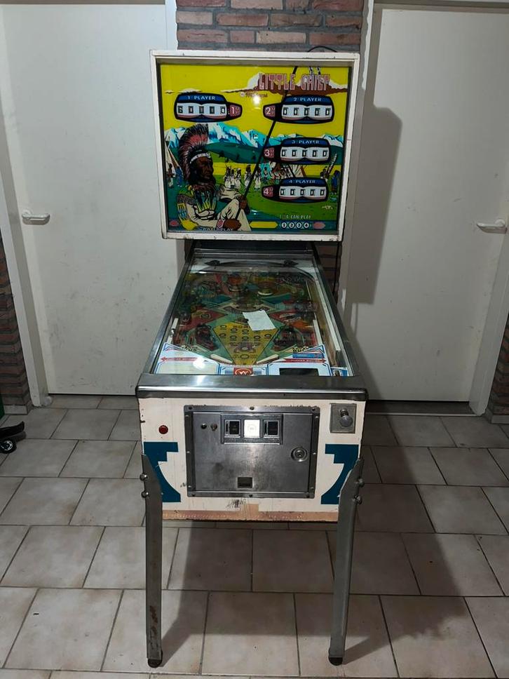 Williams Little Chief (1975) - EM Flipperkast, Verzamelen, Automaten | Flipperkasten, Zo goed als nieuw, Mechanisch, Flipperkast
