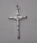 Zilveren kruis hanger met jezus nr.1155, Sieraden, Tassen en Uiterlijk, Kettinghangers, Zo goed als nieuw, Zilver, Kruis of Symbool
