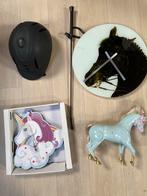 Paardrijhelm & zweep & kinderkamer, Dieren en Toebehoren, Paardrijkleding, Gebruikt, Kinderen, Overige typen, Overige soorten