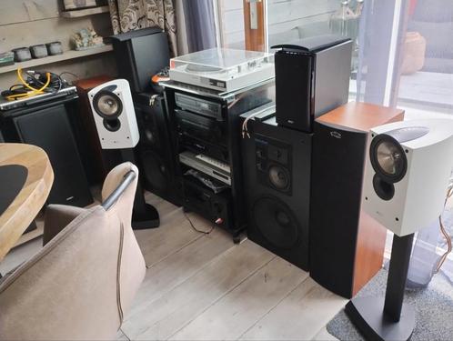 2 Kef iq10 speakers wit met of zonder standaard 100Wrms@8ohm, Audio, Tv en Foto, Luidsprekers, Front, Rear of Stereo speakers