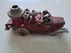 Gietijzeren brandweerauto ws 90 jaar oud. Wielen ontbreken, Antiek en Kunst, Ophalen of Verzenden
