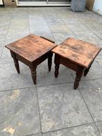 2 salontafels teak (oud), Ophalen of Verzenden, Hout