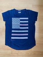 Hilfiger Denim, blauw t-shirt met korte mouw, maat S, Blauw, Ophalen of Verzenden, Zo goed als nieuw, Korte mouw