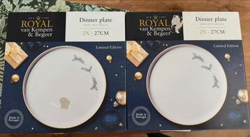 4 Royal van Kempen & Begeer Borden Set van 4 beschikbaar voor biedingen