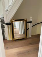 Antieke Spiegel met Gouden Lijst, Ophalen, Gebruikt, 100 tot 150 cm, Rechthoekig