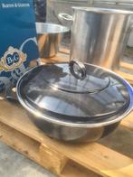 diverse horeca pannen, Ophalen, Zo goed als nieuw, Rvs, Pannenset