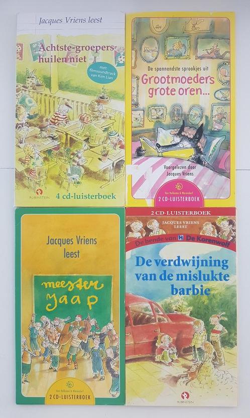 4x Luisterboek Jacques Vriens oa. Meester Jaap | Korenwolf, Boeken, Luisterboeken, Cd, Kind, Ophalen of Verzenden