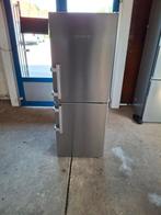 Keurig nette liebherr koelvriescombinatie no frost rvs look, 200 liter of meer, Zo goed als nieuw, 45 tot 60 cm, Liebherr