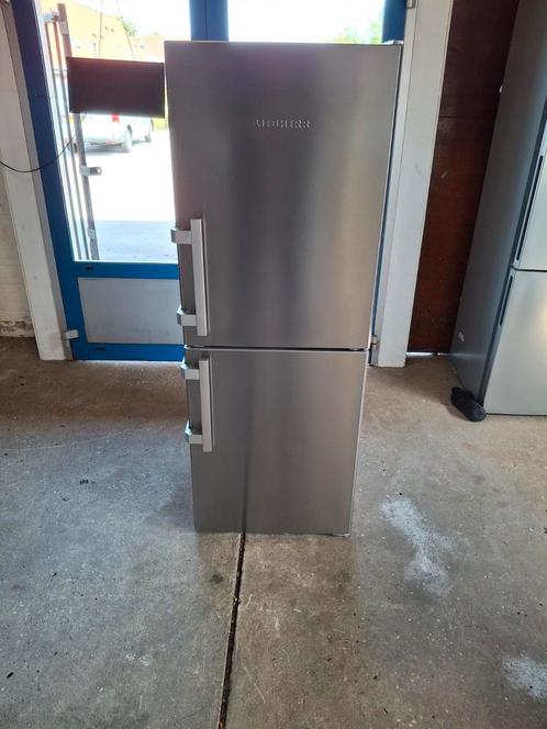 Keurig nette liebherr koelvriescombinatie no frost rvs look, Witgoed en Apparatuur, Koelkasten en IJskasten, Zo goed als nieuw