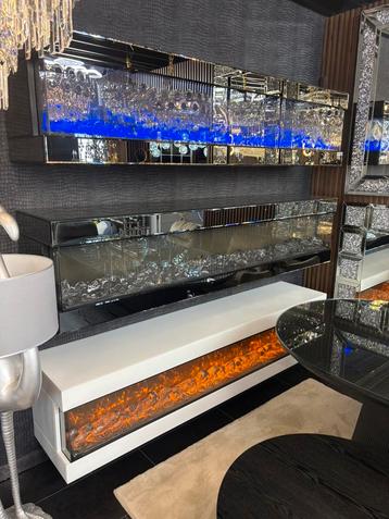 2 m sfeerhaard met kleur haard tv meubel nieuw beschikbaar voor biedingen