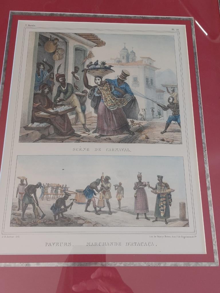 Debret Etsen naar litho's - Voyage au Brésil, Antiek en Kunst, Kunst | Etsen en Gravures, Ophalen of Verzenden