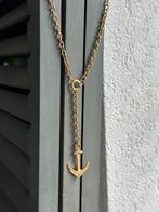 Tommy Hilfiger ketting met anker hanger - goudkleurig, Ophalen of Verzenden, Zo goed als nieuw, Goud, Overige materialen