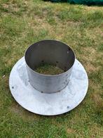 Rvs dakdoorvoer en opzetstuk, Doe-het-zelf en Verbouw, Ophalen of Verzenden, Zo goed als nieuw, Metaal, Minder dan 5 m²