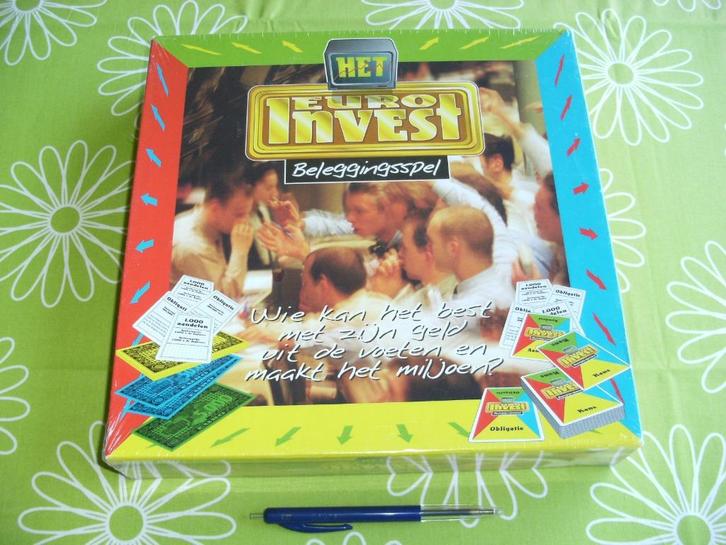 Nieuw in seal: Euro invest beleggingsspel, Hobby en Vrije tijd, Gezelschapsspellen | Bordspellen, Nieuw, Een of twee spelers, Drie of vier spelers