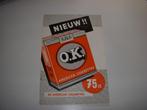 Mooie reclamefolder O.K cigarettes uit 1956, Nederland, Folder, Gelezen, O.K Sigaretten, Ophalen of Verzenden